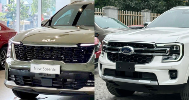 Chọn SUV 7 chỗ cho gia đình: Kia Sorento với tiện nghi cao cấp hay Ford Everest với sức mạnh vượt trội?